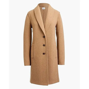 J. Crew Factory Boiled Wool Topcoat #AB477 Khaki Size 2 Women’s